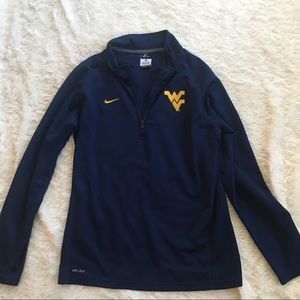 Nike University of West Virginia 1/4 Zip Pullover